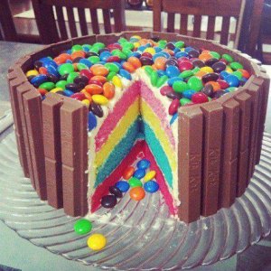 Fancy Rainbow Cake from Pinterest